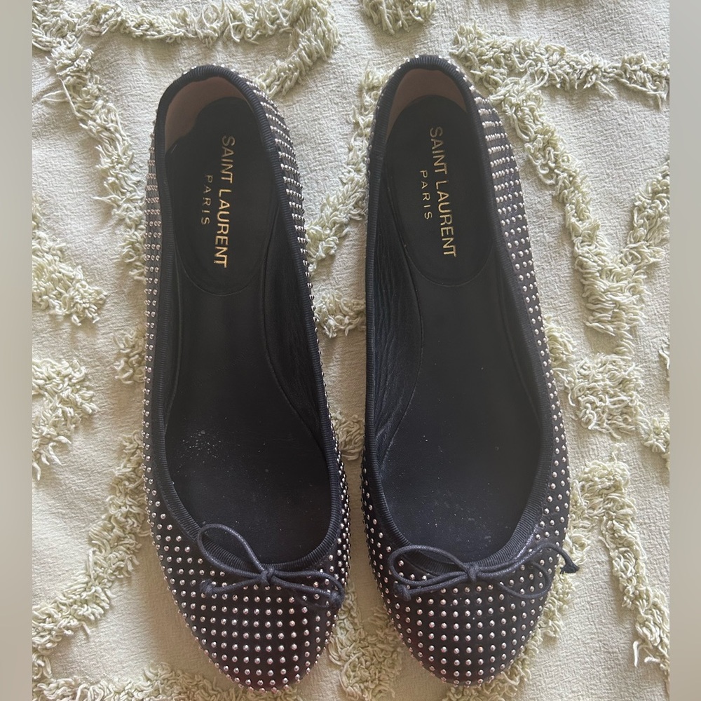 Saint Laurent Studded Flats